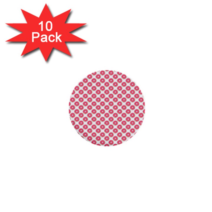 Donuts rose 1  Mini Buttons (10 pack) 