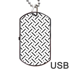 Design Repeating Seamless Pattern Geometric Shapes Scrapbooking Dog Tag Usb Flash (two Sides) by Vaneshart