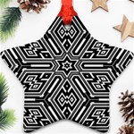 Grid Pattern Backdrop Seamless Design Geometric Patterns Line Star Ornament (Two Sides) Front