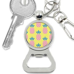 Summer Pineapple Seamless Pattern Bottle Opener Key Chain by Sobalvarro