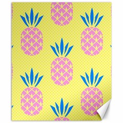 Summer Pineapple Seamless Pattern Canvas 8  X 10  by Sobalvarro