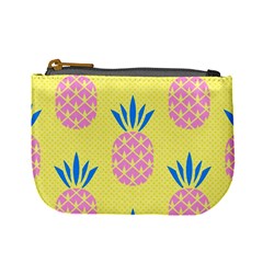 Summer Pineapple Seamless Pattern Mini Coin Purse by Sobalvarro