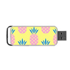 Summer Pineapple Seamless Pattern Portable Usb Flash (one Side) by Sobalvarro