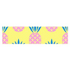 Summer Pineapple Seamless Pattern Satin Scarf (oblong) by Sobalvarro