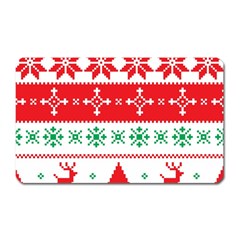 Ugly Christmas Sweater Pattern Magnet (rectangular) by Sobalvarro