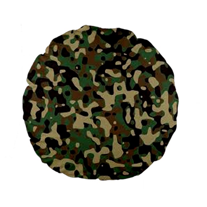 Army Pattern  Standard 15  Premium Flano Round Cushions