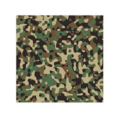 Army Pattern  Small Satin Scarf (square) by myuique