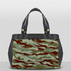 Brown And Green Camo Oversize Office Handbag by McCallaCoultureArmyShop