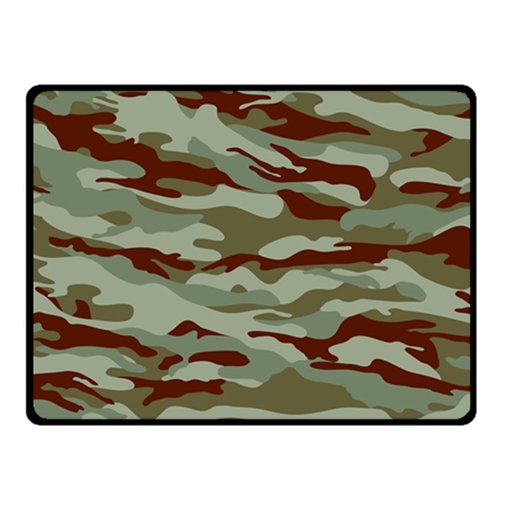 Brown and Green Camo Fleece Blanket (Small)