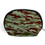 Brown and Green Camo Accessory Pouch (Medium) Front