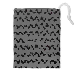 Mosaique Noir/gris Drawstring Pouch (5xl) by kcreatif