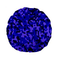 Army Blue Standard 15  Premium Flano Round Cushions by myuique