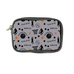 Slam Dunk Basketball Gray Coin Purse by mccallacoulturesports