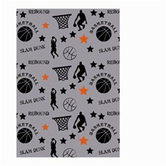 Slam Dunk Basketball Gray Small Garden Flag (two Sides) by mccallacoulturesports