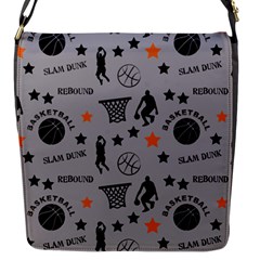 Slam Dunk Basketball Gray Flap Closure Messenger Bag (s) by mccallacoulturesports