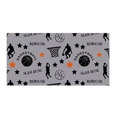 Slam Dunk Basketball Gray Satin Wrap by mccallacoulturesports