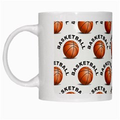 Orange Basketballs White Mugs by mccallacoulturesports