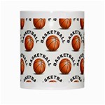 Orange Basketballs White Mugs Center