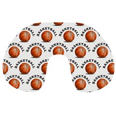 Orange Basketballs Travel Neck Pillow by mccallacoulturesports