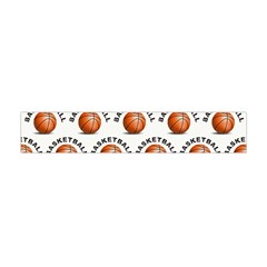 Orange Basketballs Flano Scarf (mini) by mccallacoulturesports