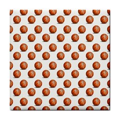 Orange Basketballs Tile Coaster by mccallacoulturesports