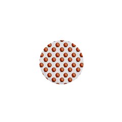 Orange Basketballs 1  Mini Buttons by mccallacoulturesports