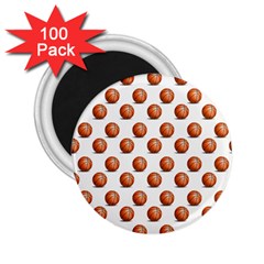 Orange Basketballs 2 25  Magnets (100 Pack)  by mccallacoulturesports