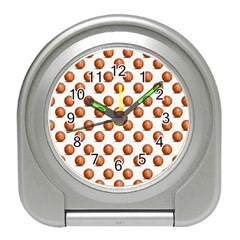 Orange Basketballs Travel Alarm Clock by mccallacoulturesports