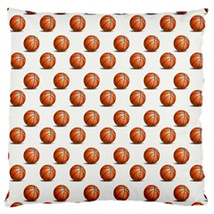 Orange Basketballs Large Cushion Case (one Side) by mccallacoulturesports