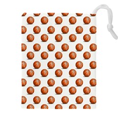 Orange Basketballs Drawstring Pouch (4xl) by mccallacoulturesports