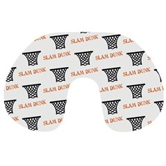 Slam Dunk Baskelball Baskets Travel Neck Pillow by mccallacoulturesports