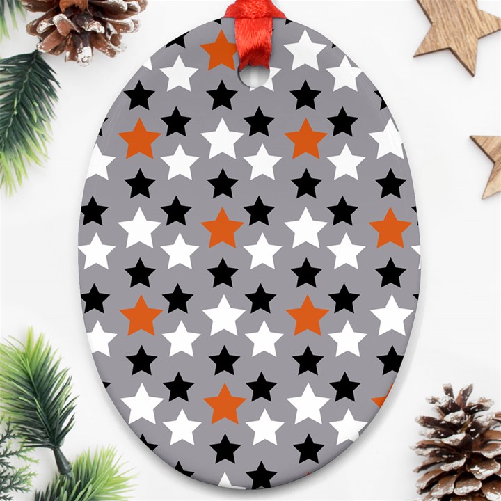 All Star Basketball Oval Ornament (Two Sides)