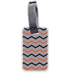 Basketball Thin Chevron Luggage Tag (two Sides) by mccallacoulturesports