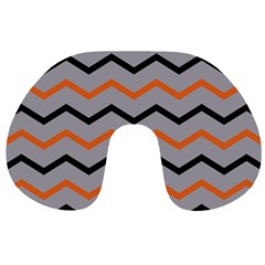 Basketball Thin Chevron Travel Neck Pillow by mccallacoulturesports