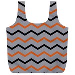 Basketball Thin Chevron Full Print Recycle Bag (XL) Front