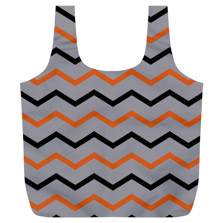 Basketball Thin Chevron Full Print Recycle Bag (XL)