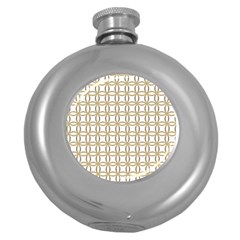 Gold Lattice Round Hip Flask (5 Oz) by mccallacoulture