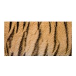 Tiger Stripes And Fur Pattern Design Satin Wrap Front