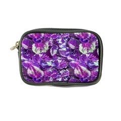 Botanical Violet Print Pattern 2 Coin Purse by dflcprintsclothing