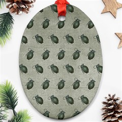 Army Green Hand Grenades Ornament (oval) by McCallaCoultureArmyShop