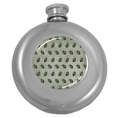 Army Green Hand Grenades Round Hip Flask (5 Oz) by McCallaCoultureArmyShop