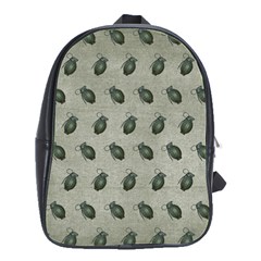 Army Green Hand Grenades School Bag (large) by McCallaCoultureArmyShop