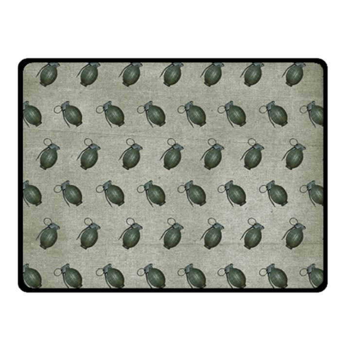 Army Green Hand Grenades Double Sided Fleece Blanket (Small) 