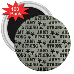 Army Stong Military 3  Magnets (100 Pack) by McCallaCoultureArmyShop