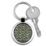 Army Stong Military Key Chain (Round) Front