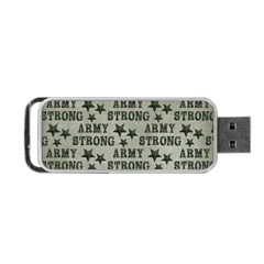 Army Stong Military Portable Usb Flash (one Side) by McCallaCoultureArmyShop