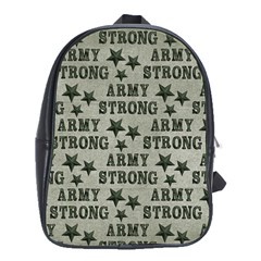 Army Stong Military School Bag (xl) by McCallaCoultureArmyShop