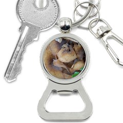 Close Up Mushroom Abstract Bottle Opener Key Chain by Fractalsandkaleidoscopes