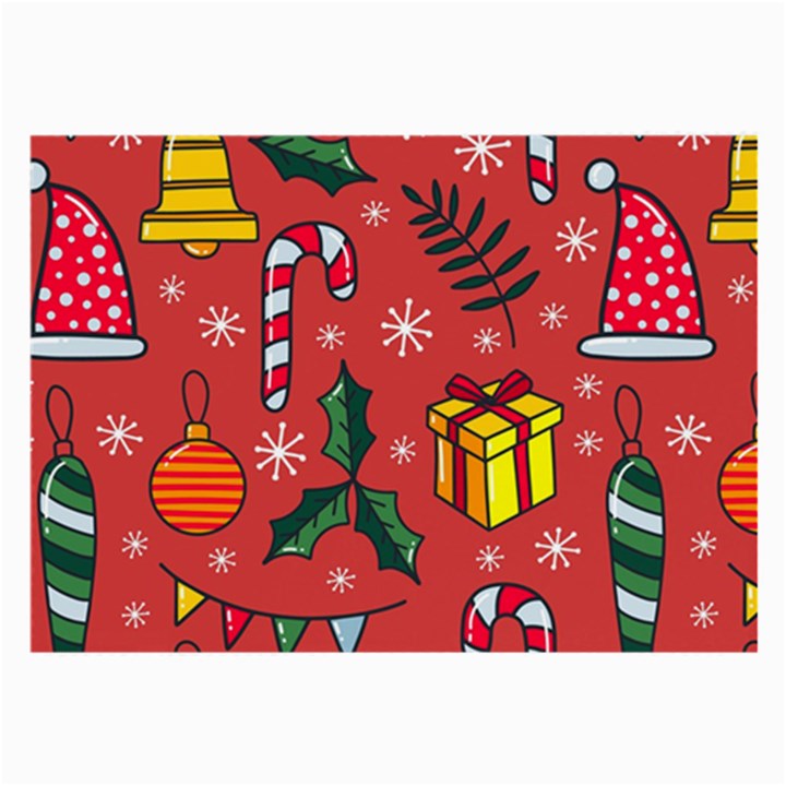 Colorful Funny Christmas Pattern Large Glasses Cloth