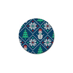 Knitted Christmas Pattern Golf Ball Marker (10 Pack) by Vaneshart